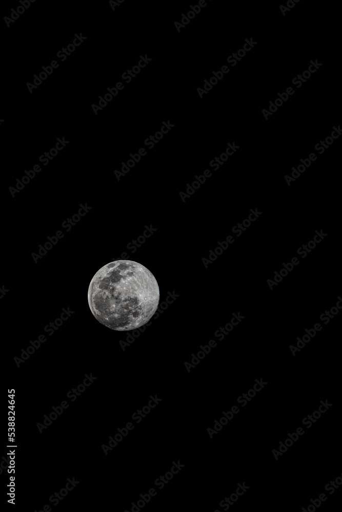 Full moon on black background Full moon on black background