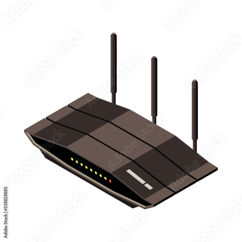 Isometric Router Icon