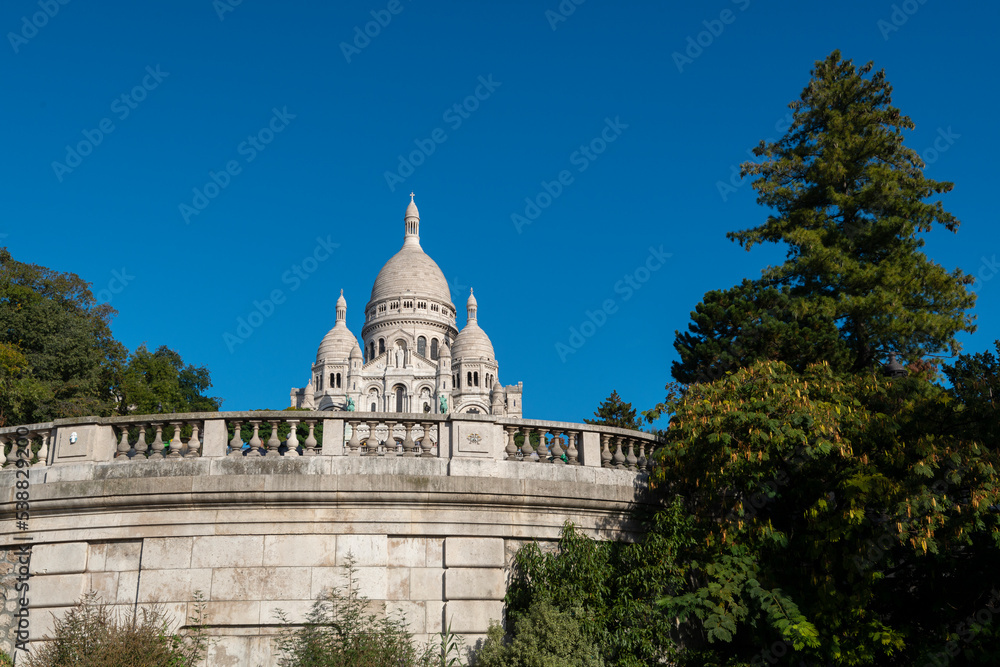Obraz premium Basilique, Sacré Coeur, Montmartre, Paris, France
