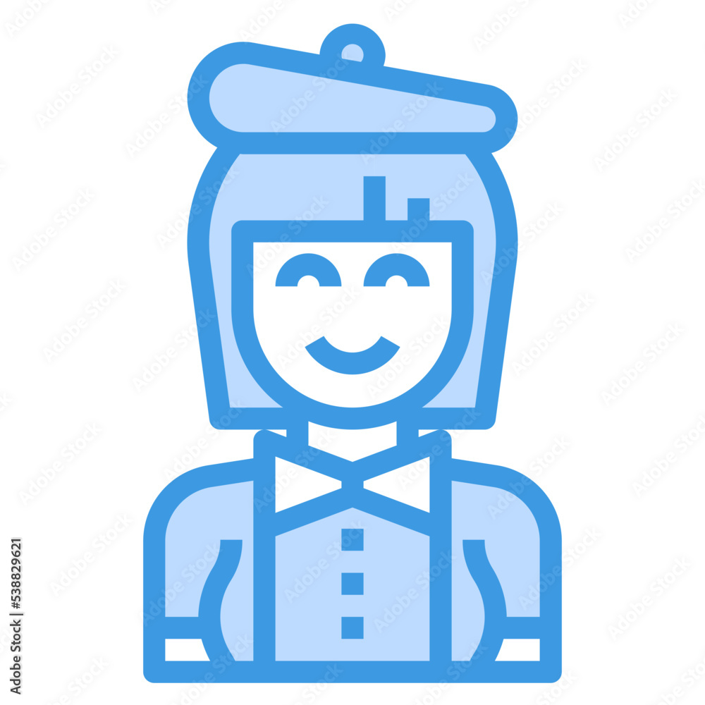 avatar blue outline icon avatar blue outline icon
