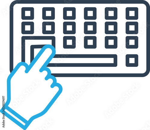 Click keyboard Vector icon which is suitable for commercial work and easily modify or edit it 
