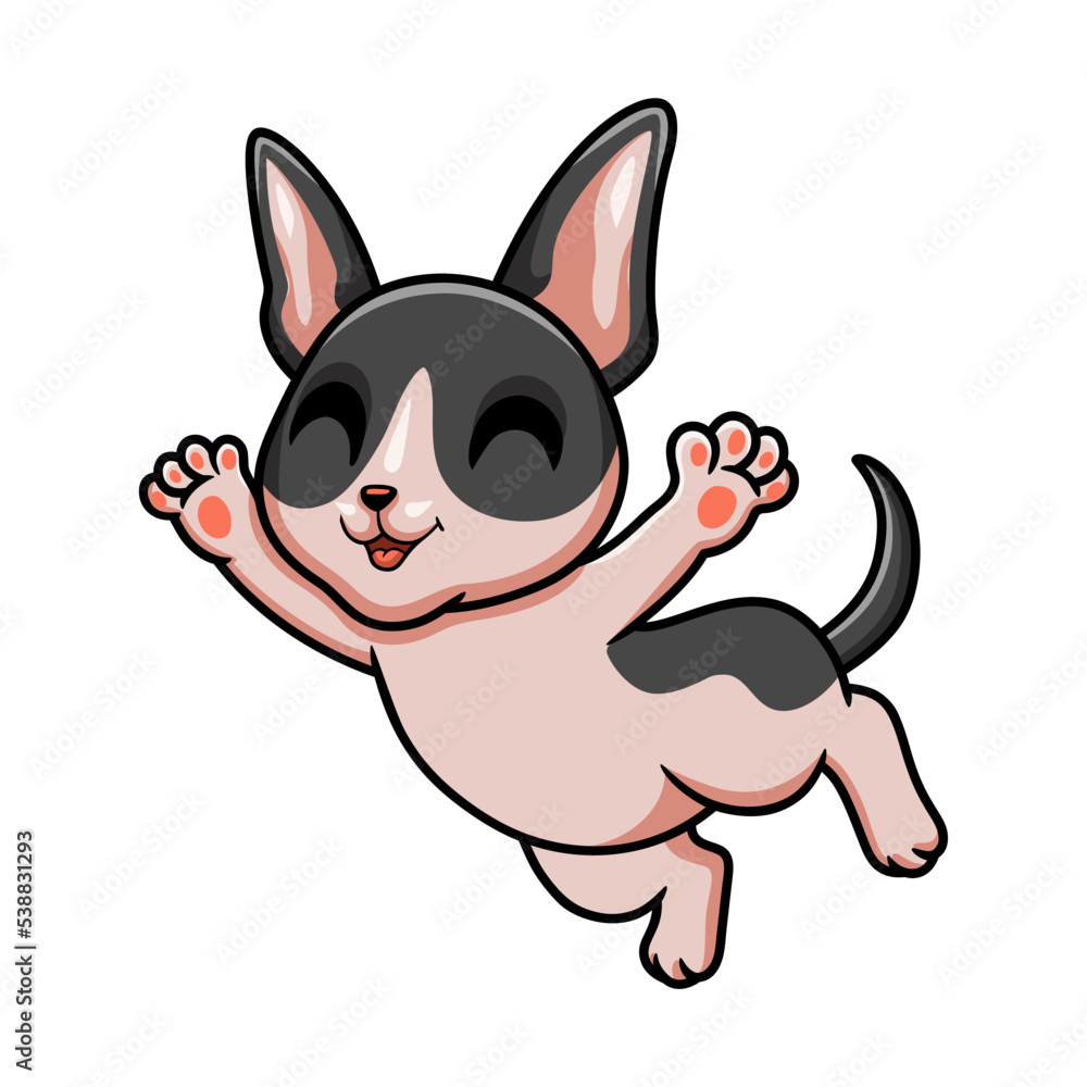 Obraz premium Cute cat cornish rex cartoon