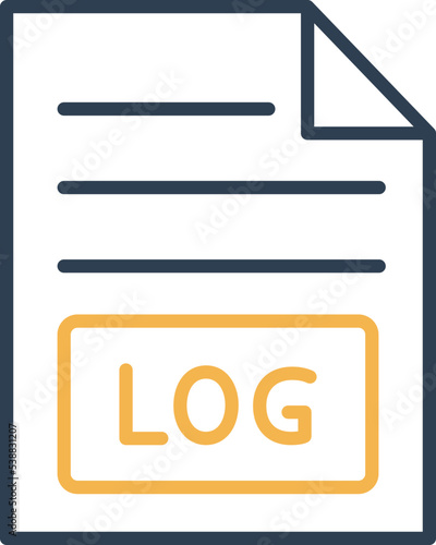 Log Document Vector icon which is suitable for commercial work and easily modify or edit it

