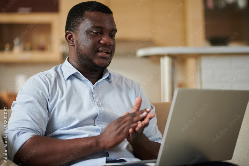 Entrepreneur Taking at Online Meeting Entrepreneur Taking at Online Meeting