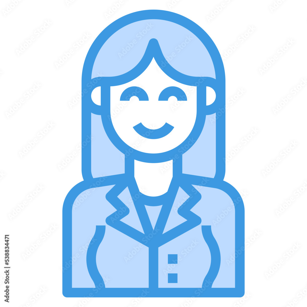 avatar blue outline icon avatar blue outline icon