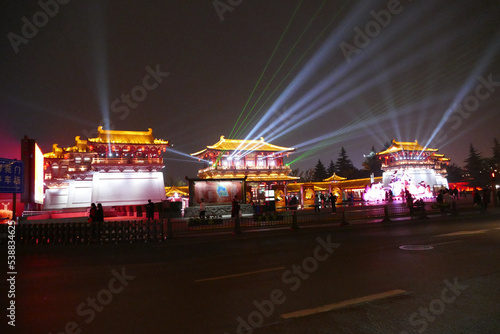 Canvas Print Shanghai bei Nacht