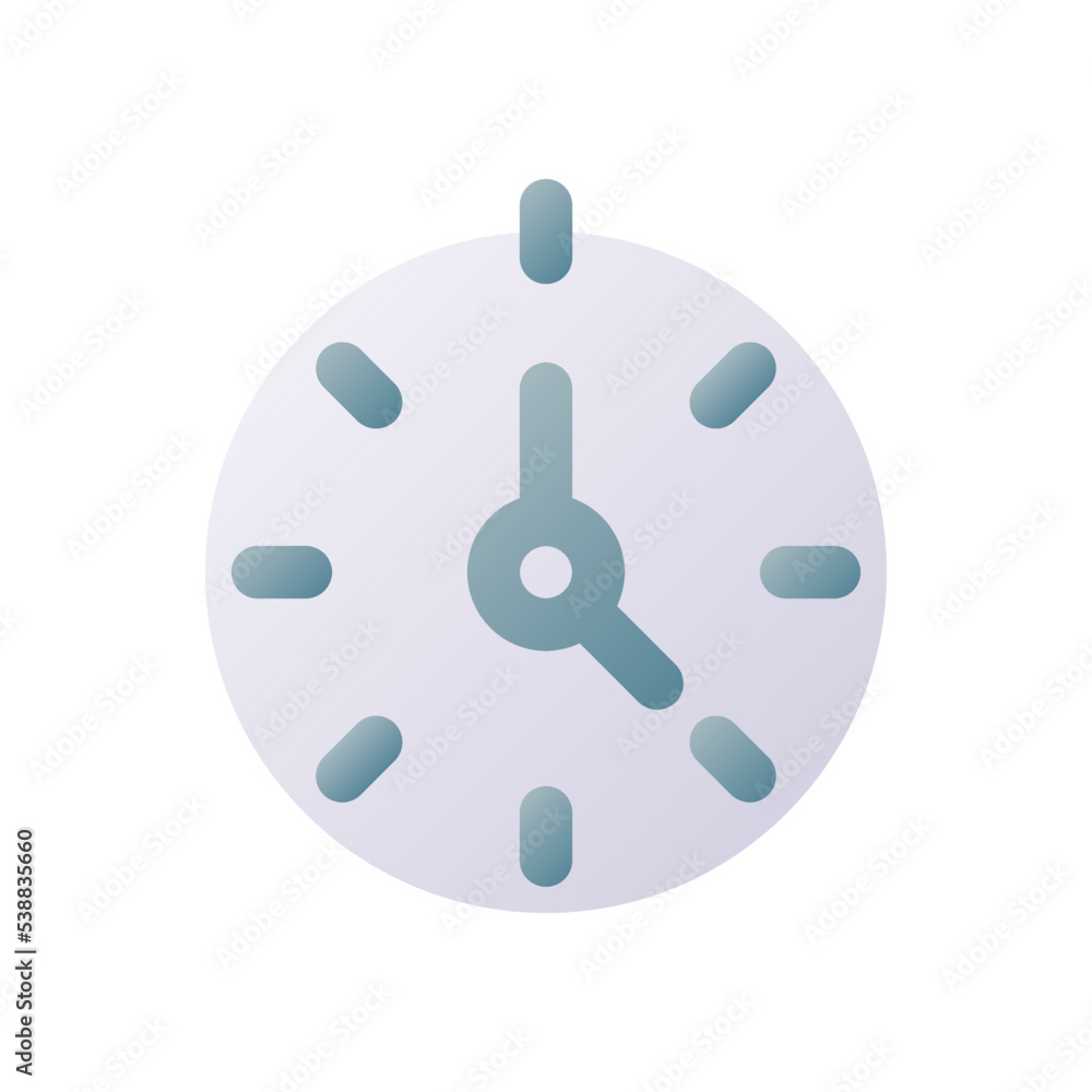 Stopwatch pixel perfect flat gradient two-color ui icon. Time ...