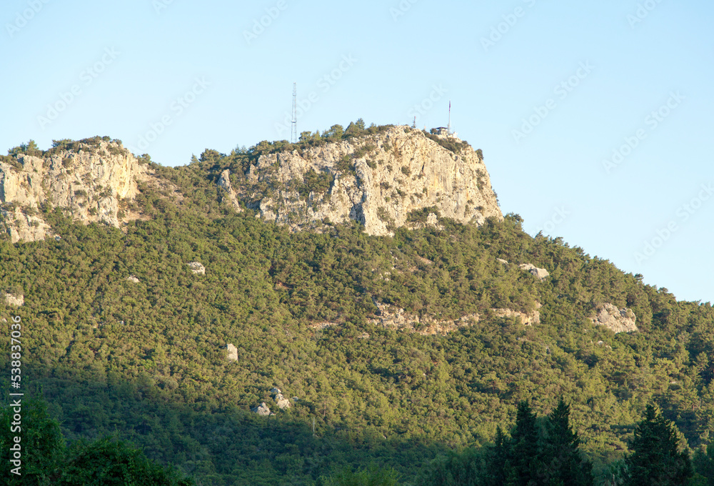 Fototapeta premium Calistepe Mountain In A Sunset Light