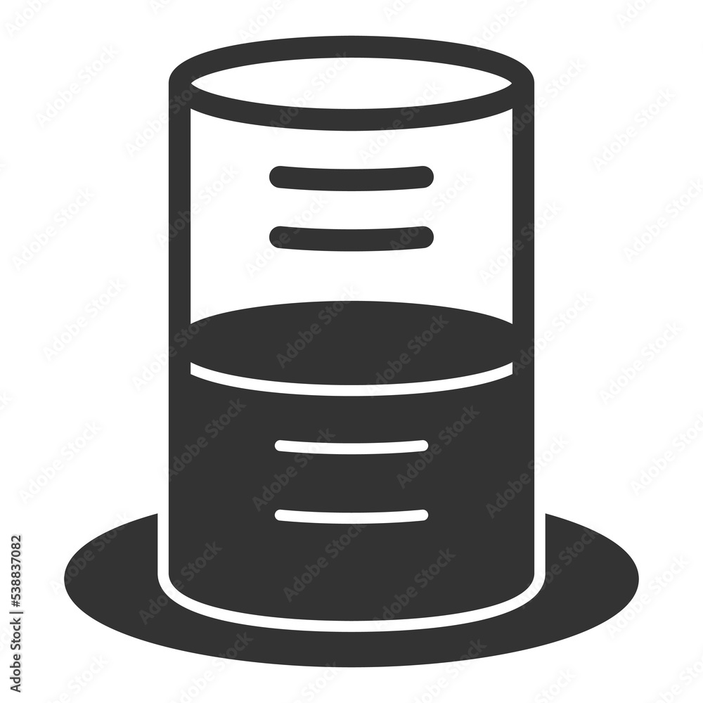 Wine in a glass vessel - icon, illustration on white background, glyph style Wine in a glass vessel - icon, illustration on white background, glyph style