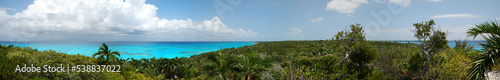 Half Moon Cay Tourist Island Panorama