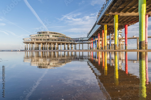 Netherlands, South Holland, The Hague, Support columns of Scheveningen Pier photo