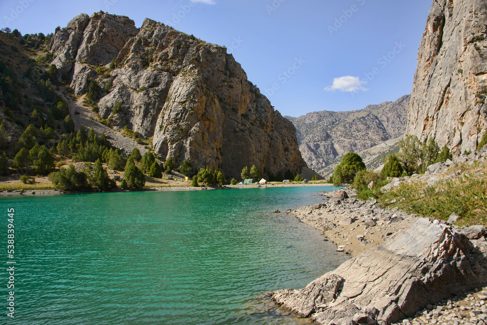 The beautiful Chukurak Lakes, Fann Mountains, Tajikistan