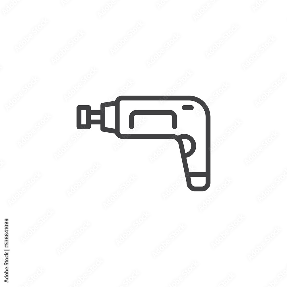 Electric Screwdriver line icon Electric Screwdriver line icon