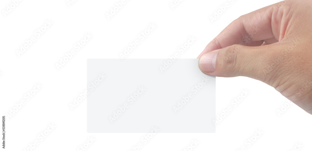 Close up of hand holding virtual card with. Credit card Close up of hand holding virtual card with. Credit card