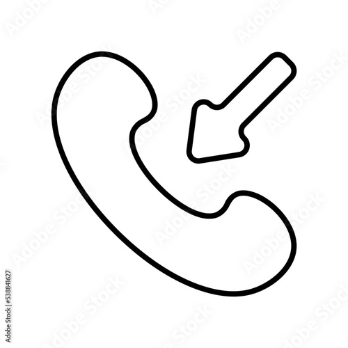 incoming call line icon
