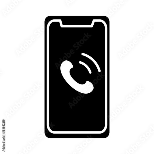 phone call glyph icon