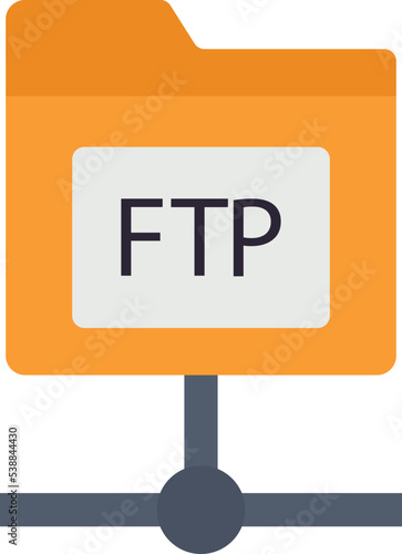 ftp protocol Vector icon which is suitable for commercial work and easily modify or edit it
