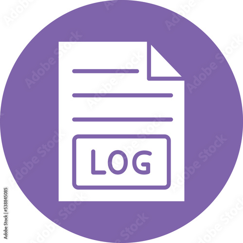 Log Document Vector icon which is suitable for commercial work and easily modify or edit it
