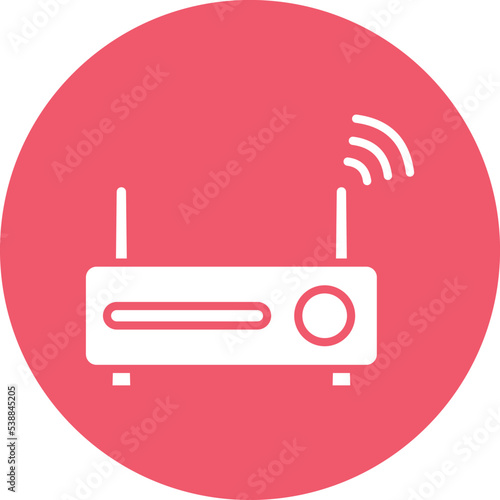 Internet Router Vector icon which is suitable for commercial work and easily modify or edit it

