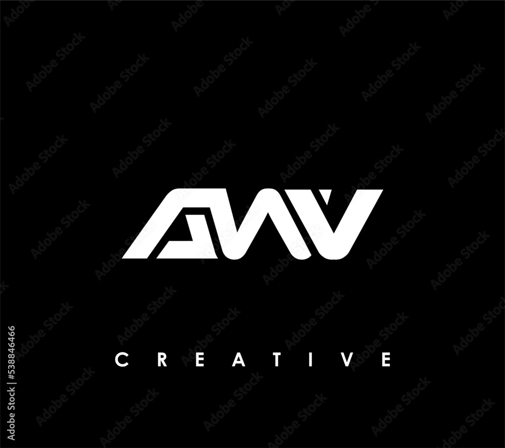AWV Letter Initial Logo Design Template Vector Illustration