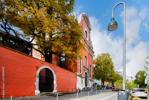 Humboldt Haus (red house) is a International Meeting Point in Aachen, Germany photo