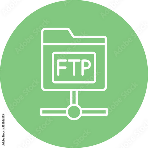 ftp protocol Vector icon which is suitable for commercial work and easily modify or edit it
