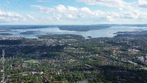 Wallpaper Mural vue panoramique d'Oslo depuis Holmenkollen Torontodigital.ca