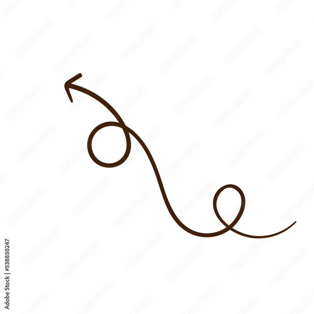 Arrow Curved Line Art Arrow Curved Line Art