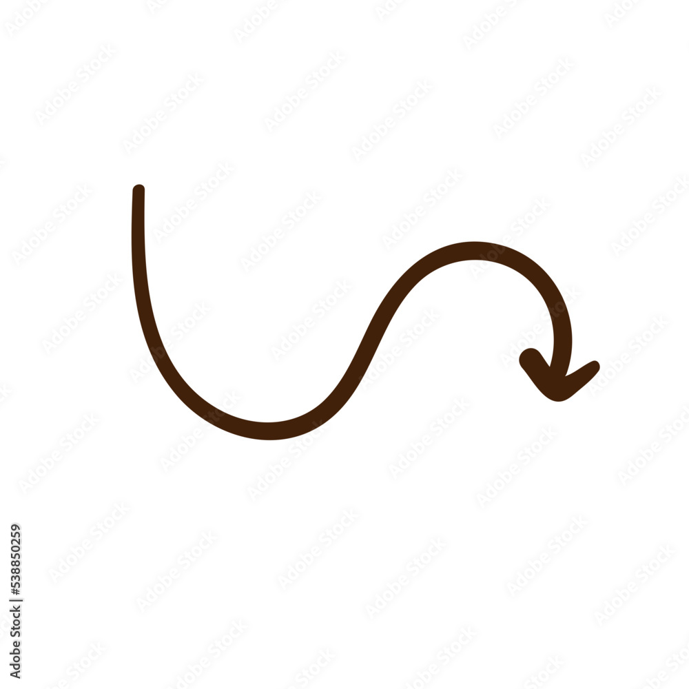 Arrow Curved Line Art Arrow Curved Line Art