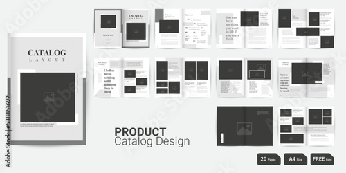 Gray Product Catalog Layout