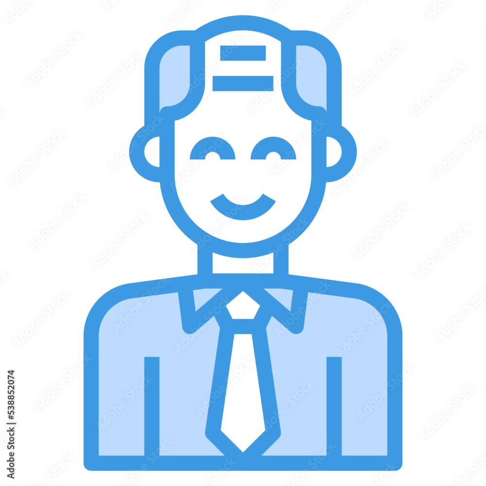 avatar blue outline icon avatar blue outline icon