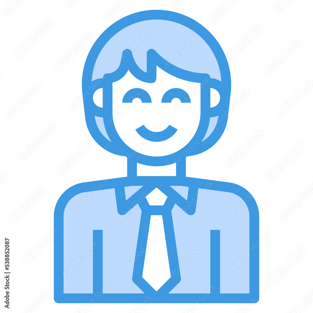 avatar blue outline icon avatar blue outline icon