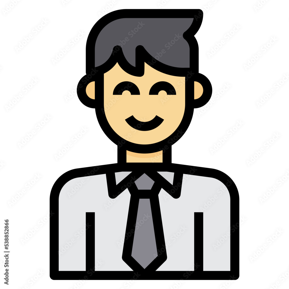 avatar filled outline icon