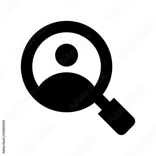 Searching Person Flat Vector  Icon