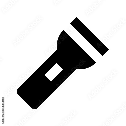 Torch Flat Vector  Icon