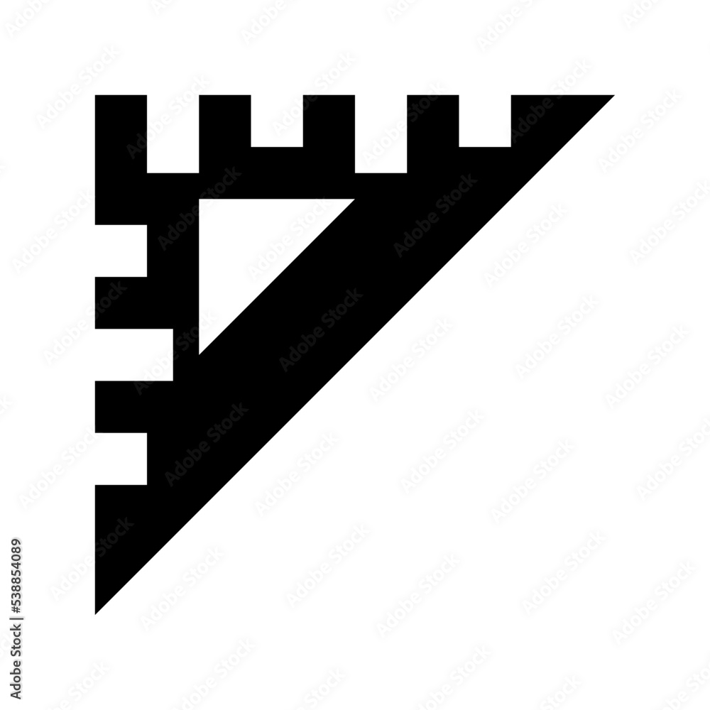 Triangle Tool Flat Vector Icon Triangle Tool Flat Vector Icon