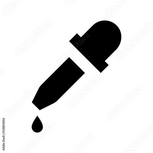 Pipette Flat Vector Icon