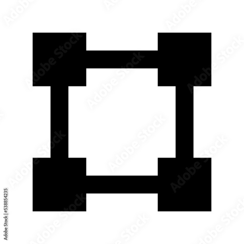Anchor Point Flat Vector Icon