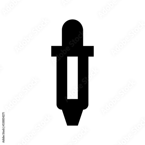 Pipette Flat Vector Icon