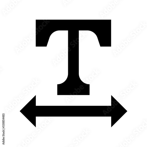 Text Tool Flat Vector Icon