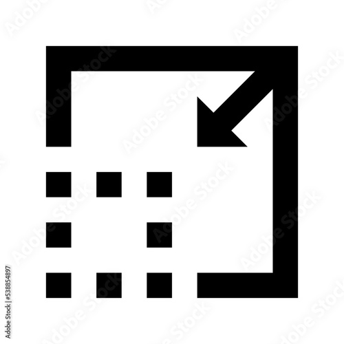 Enlarge Flat Vector Icon