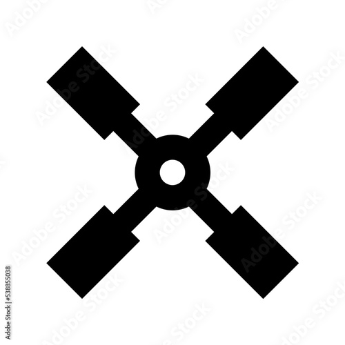 Windmill Flat Vector Icon