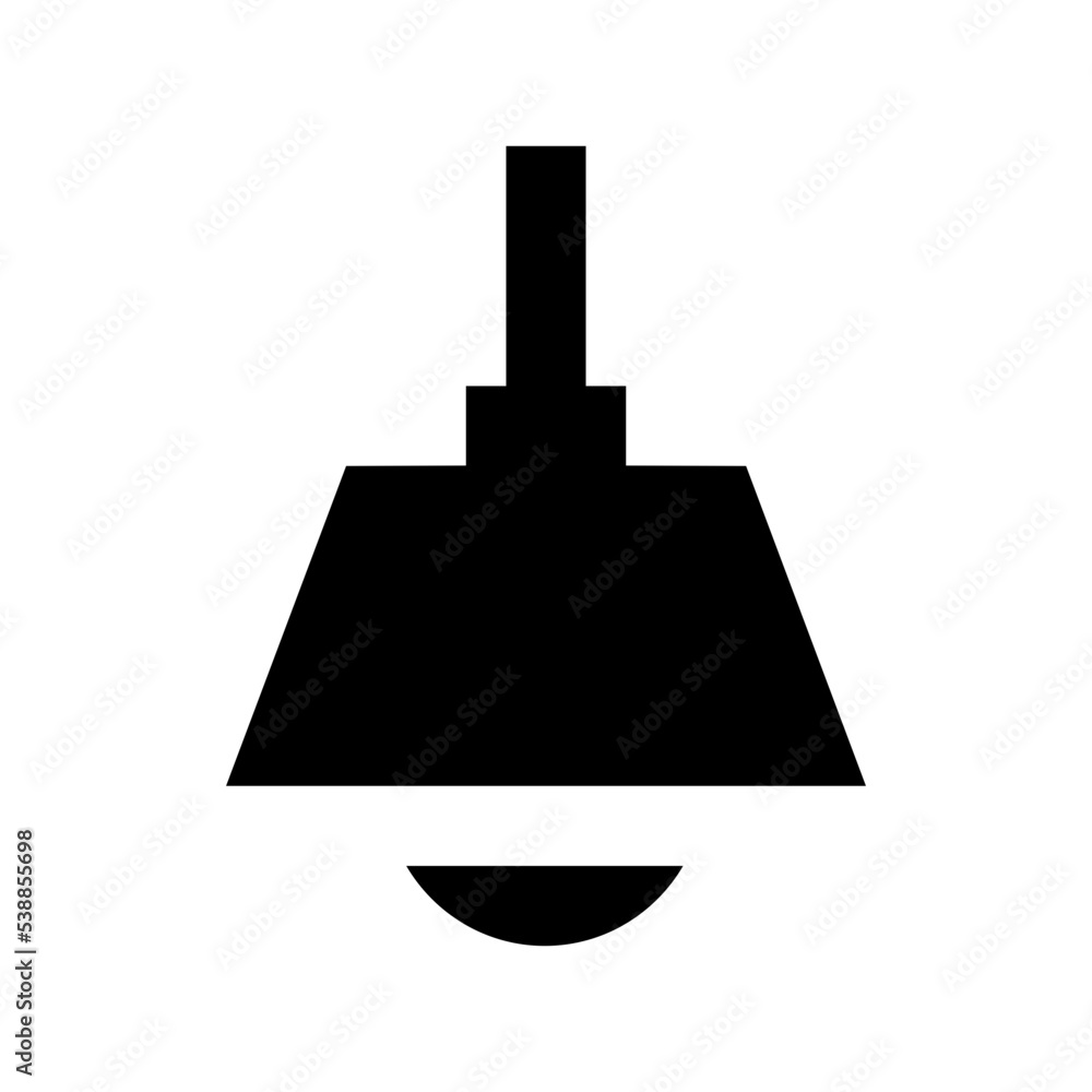 Hanging Lamp Flat Vector Icon Hanging Lamp Flat Vector Icon