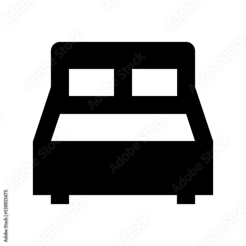 Bed Flat Vector Icon