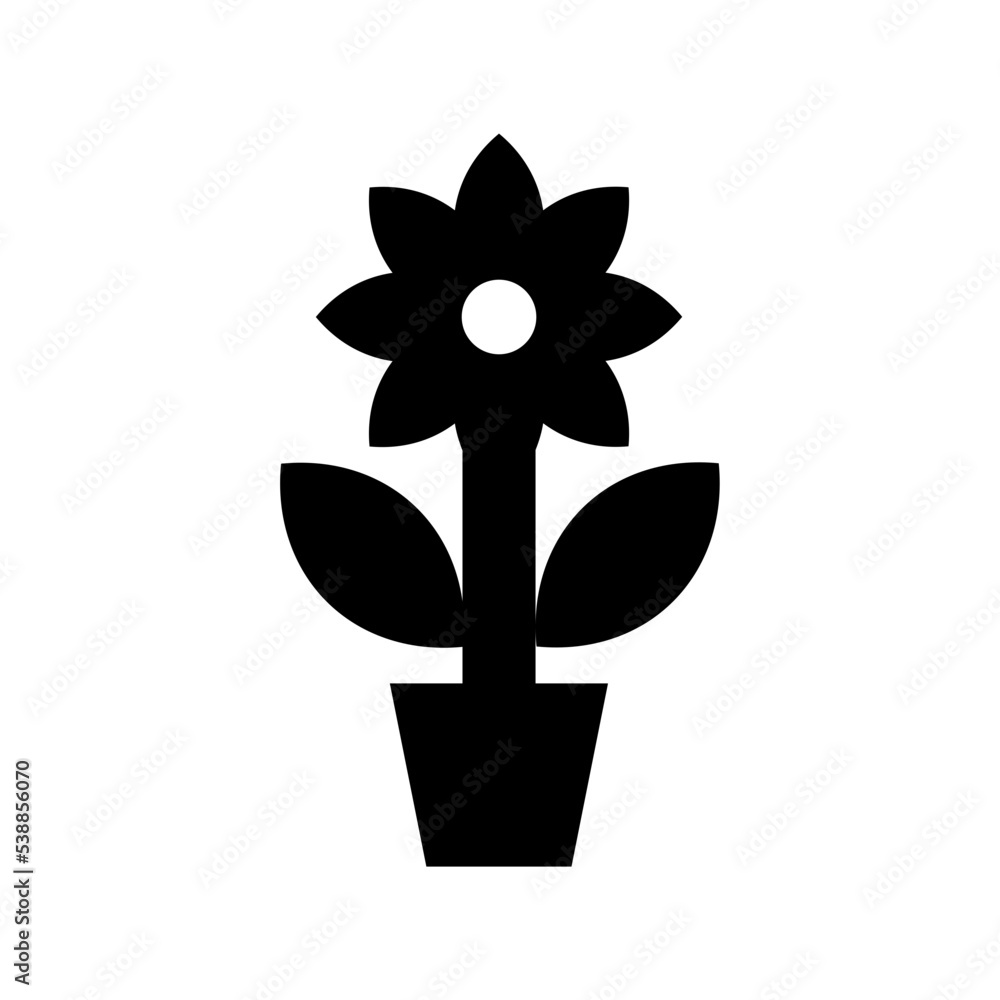 Plant Pot Flat Vector Icon Plant Pot Flat Vector Icon
