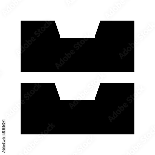 Chest of Drawers Flat Vector Icon 