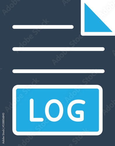 Log Document Vector icon which is suitable for commercial work and easily modify or edit it
