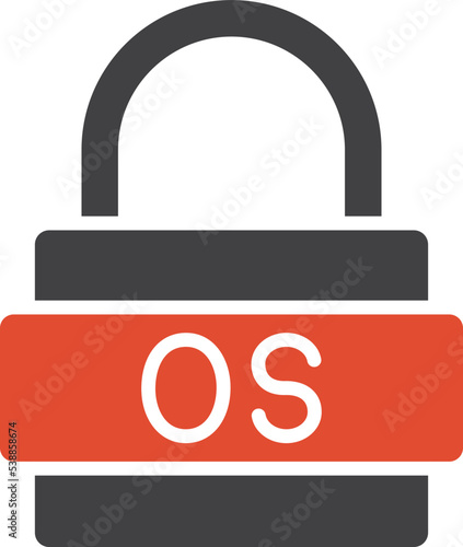 Os Lock Vector icon which is suitable for commercial work and easily modify or edit it
