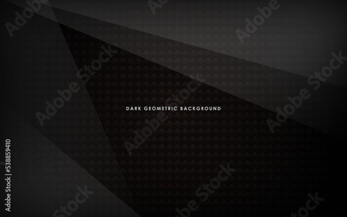 abstract black geometric light background. Modern shape concept. Eps10 vector