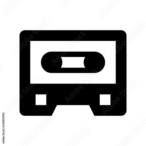 Cassette Flat Vector Icon